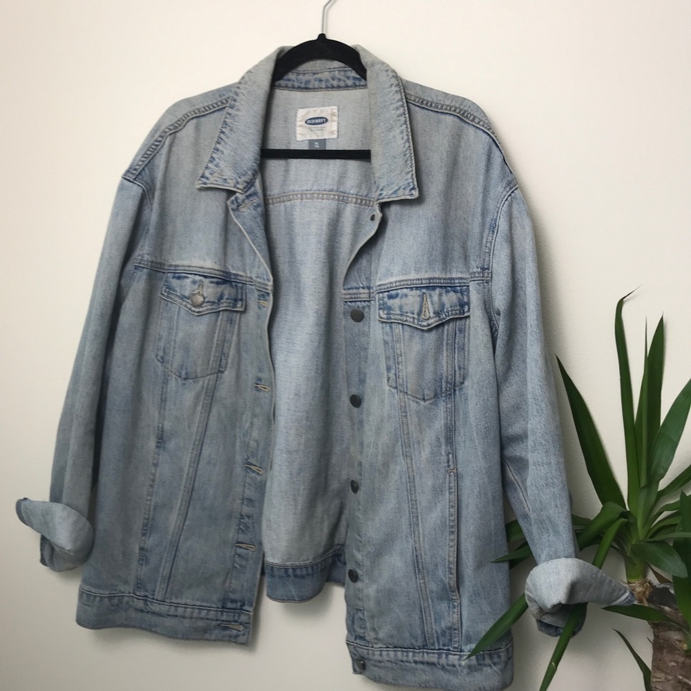 Old Navy • Oversized Light Wash Denim Jacket